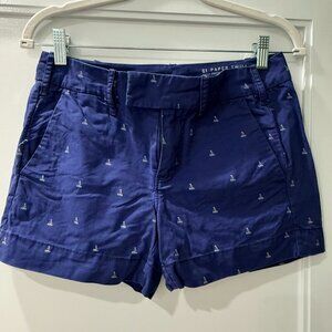 G1 Goods Peppy Navy Blue Sailboat Shorts